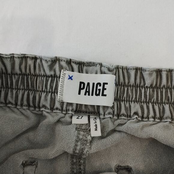 Paige Chirsty casual boho grey drawstring pants womens waist size 27 - Picture 3 of 5
